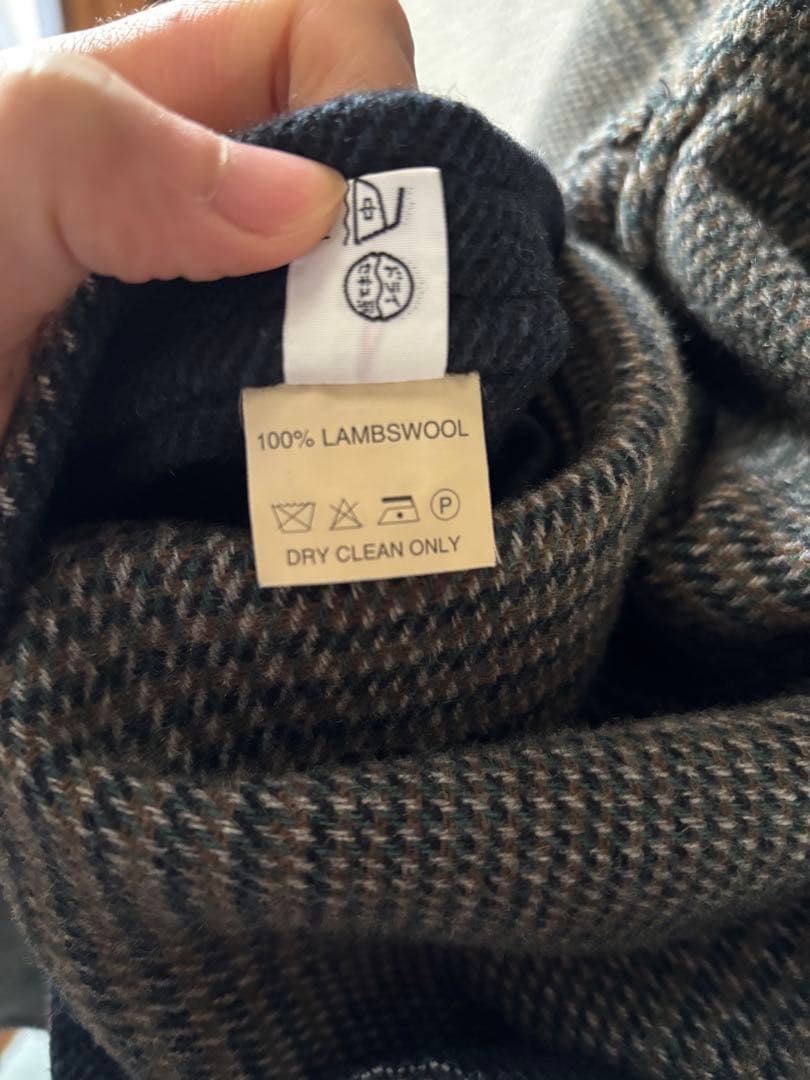 dunhill ウールリバーシブルコート　イタリア製