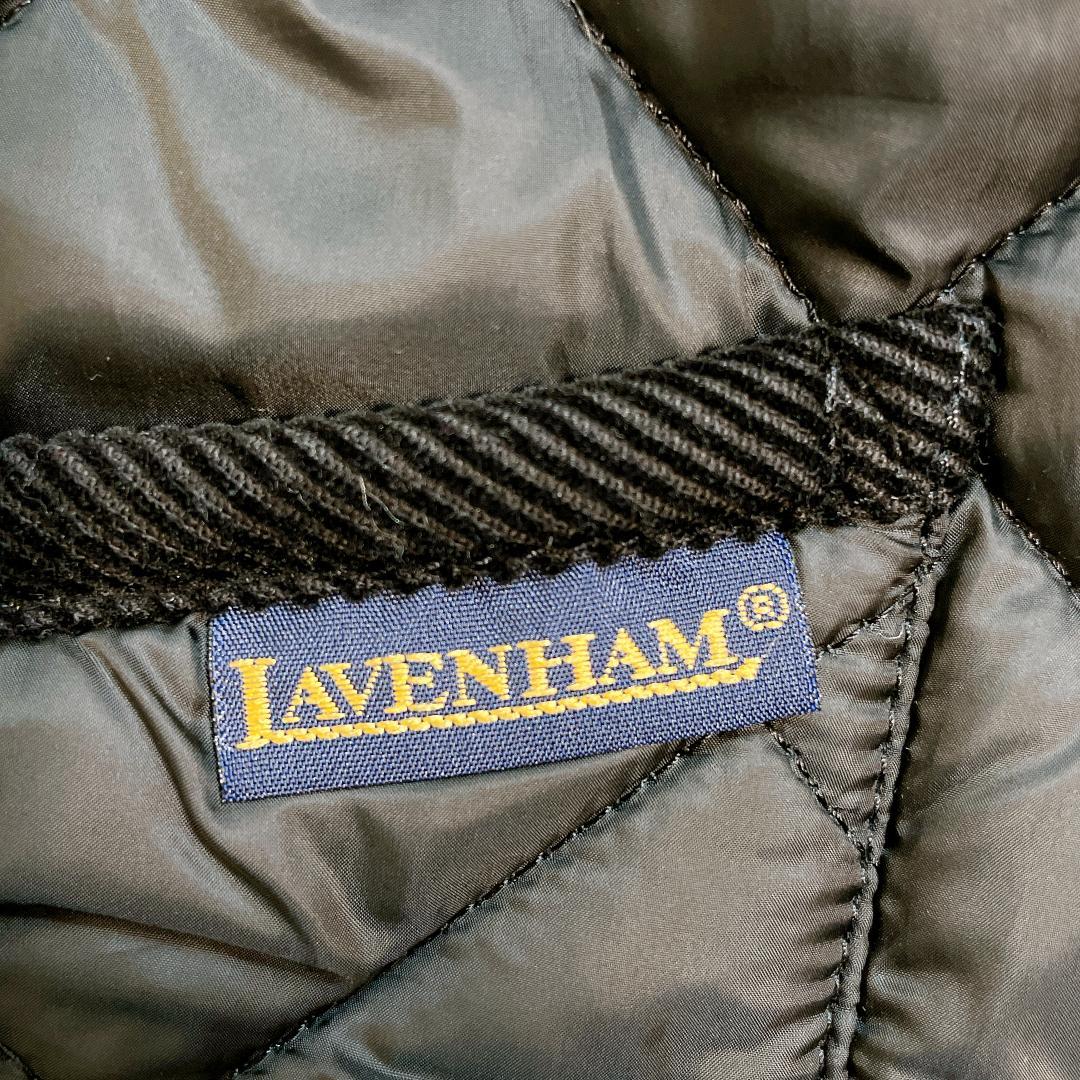 【美品】 ラベンハム キルティングベスト S 黒 36 イギリス製 希少モデル