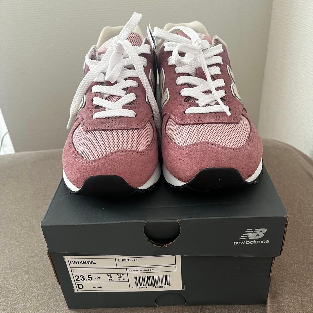 【新品、未使用】New Balance 574 ピンク スニーカー