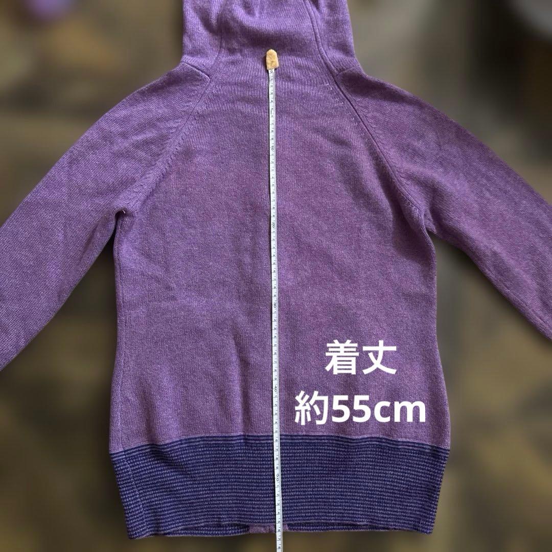 パタゴニア　カシミヤ　100% ニットパーカー　パープル　S