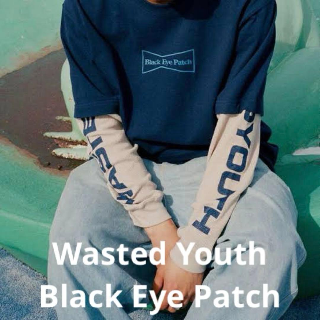 美品 Wasted Youth × Black Eye Patch ロンT L