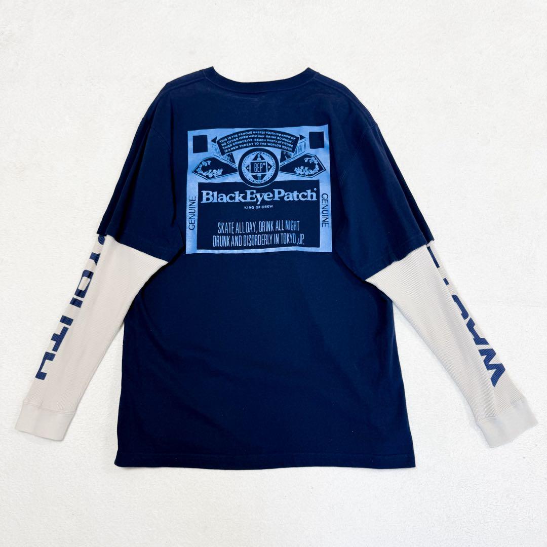 美品 Wasted Youth × Black Eye Patch ロンT L