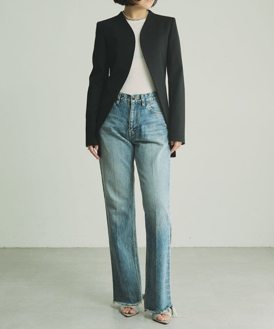 定価約5万 美品WhimGazette 長谷川京子さんコラボカラーレスジャケット