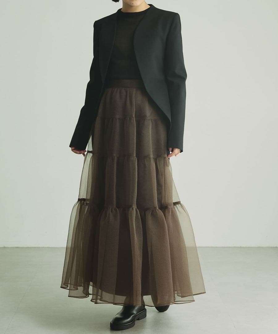 定価約5万 美品WhimGazette 長谷川京子さんコラボカラーレスジャケット