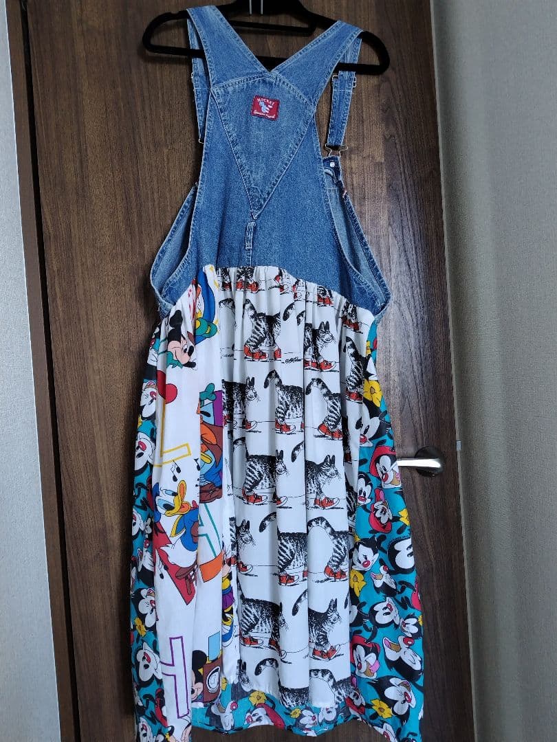 パナマボーイ Disney ワンピース 一点物 ディズニー 古着 サロペット