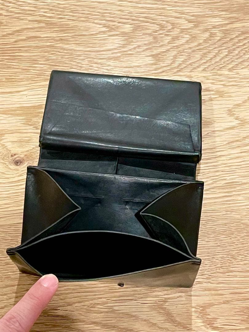 m.a+ エムエークロス W9 折り紙ウォレット 財布 BK DOUBLE