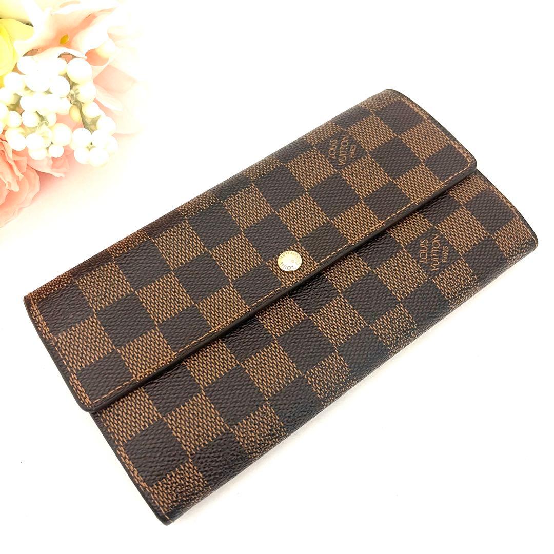 ポルトフォイユサラ ダミエ ルイヴィトン LOUIS VUITTON 長財布