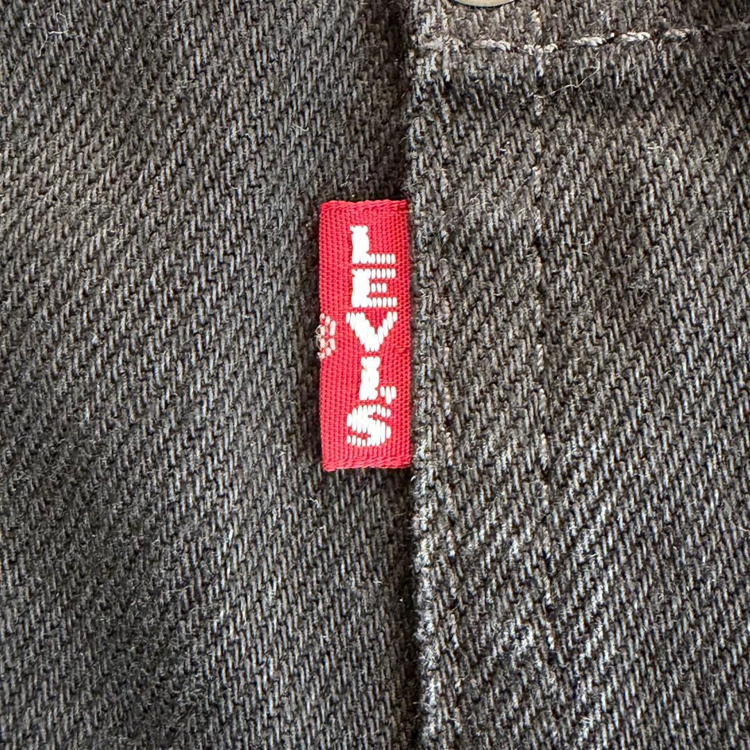 Levi’s　2nd　セカンド　トラッカー ジャケット　レザー　デニム　黒　M