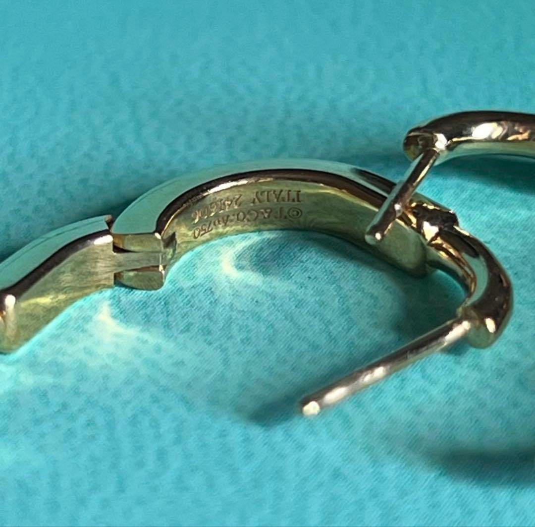 ティファニー　ロックピアス　スモール　イエローゴールド