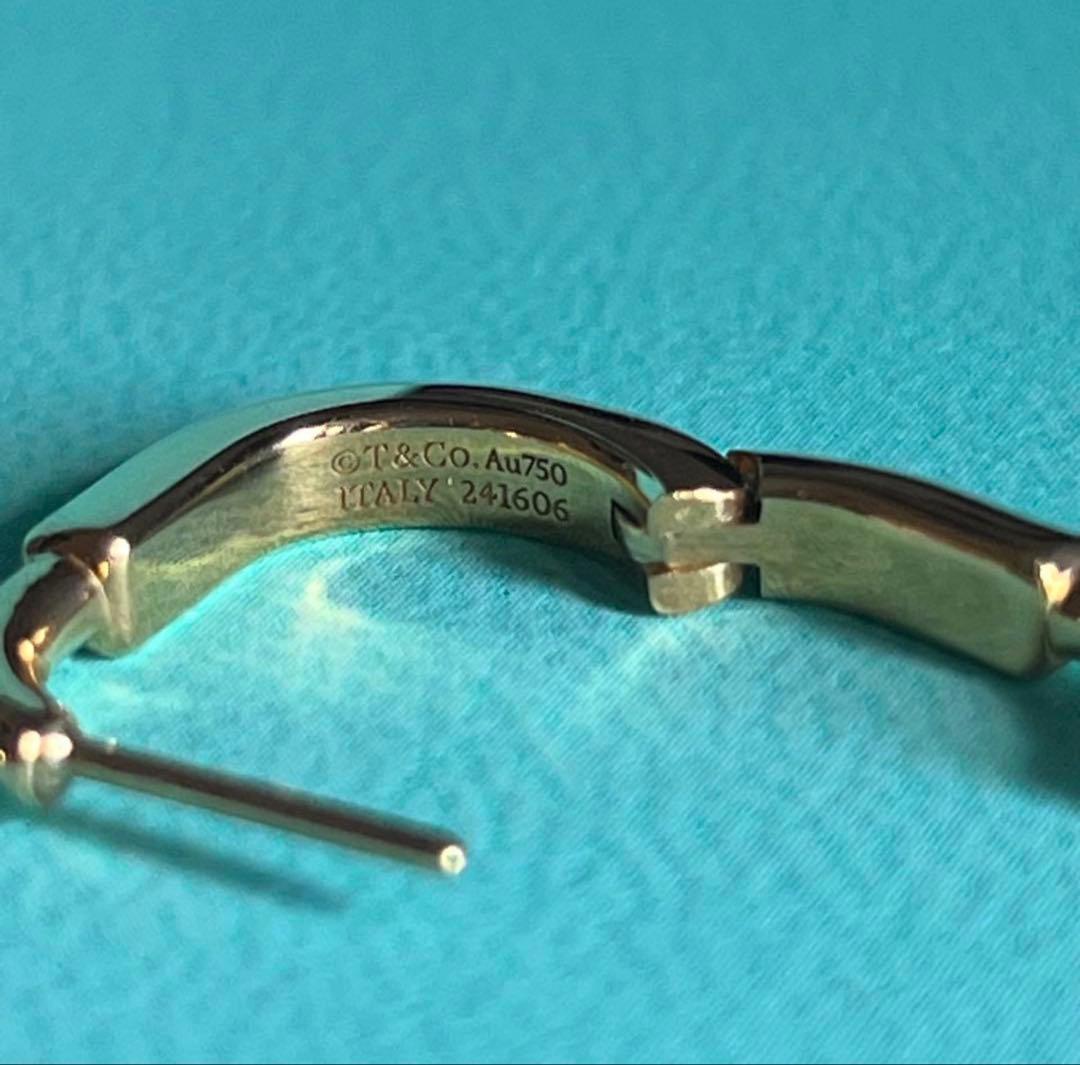 ティファニー　ロックピアス　スモール　イエローゴールド