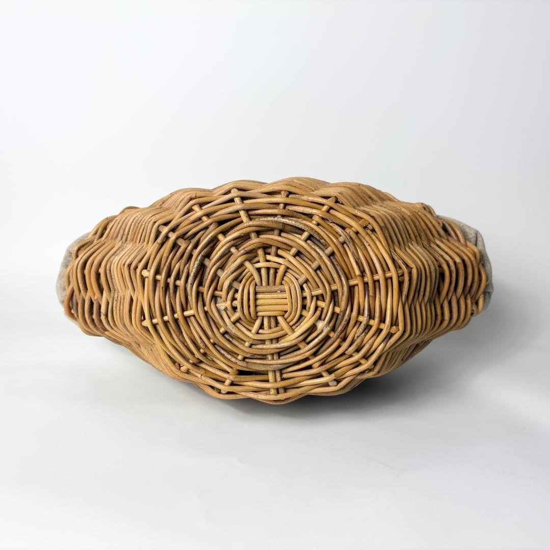 ebagos エバゴス / かごバッグ 紅藤×オイルショルダー