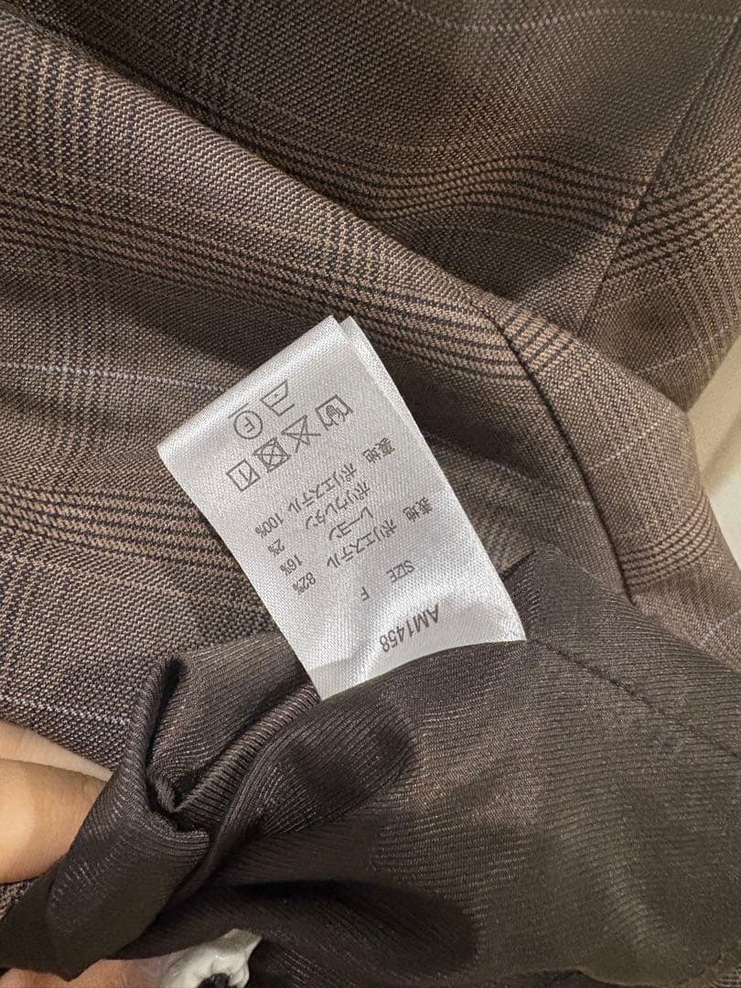 ワンピース andmary Betty layered check dress