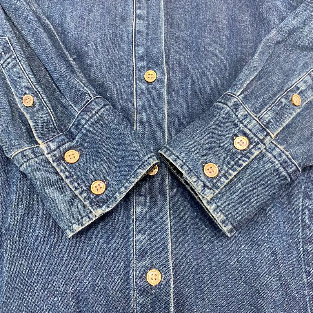 【ハニハニ様】23区 デニム 長袖 ワンピース バンドカラー 40 ソフトデニム