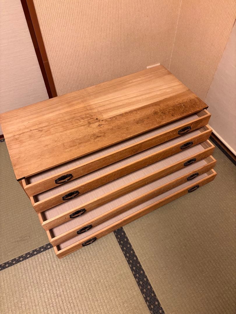 桐箪笥　5段　着物用