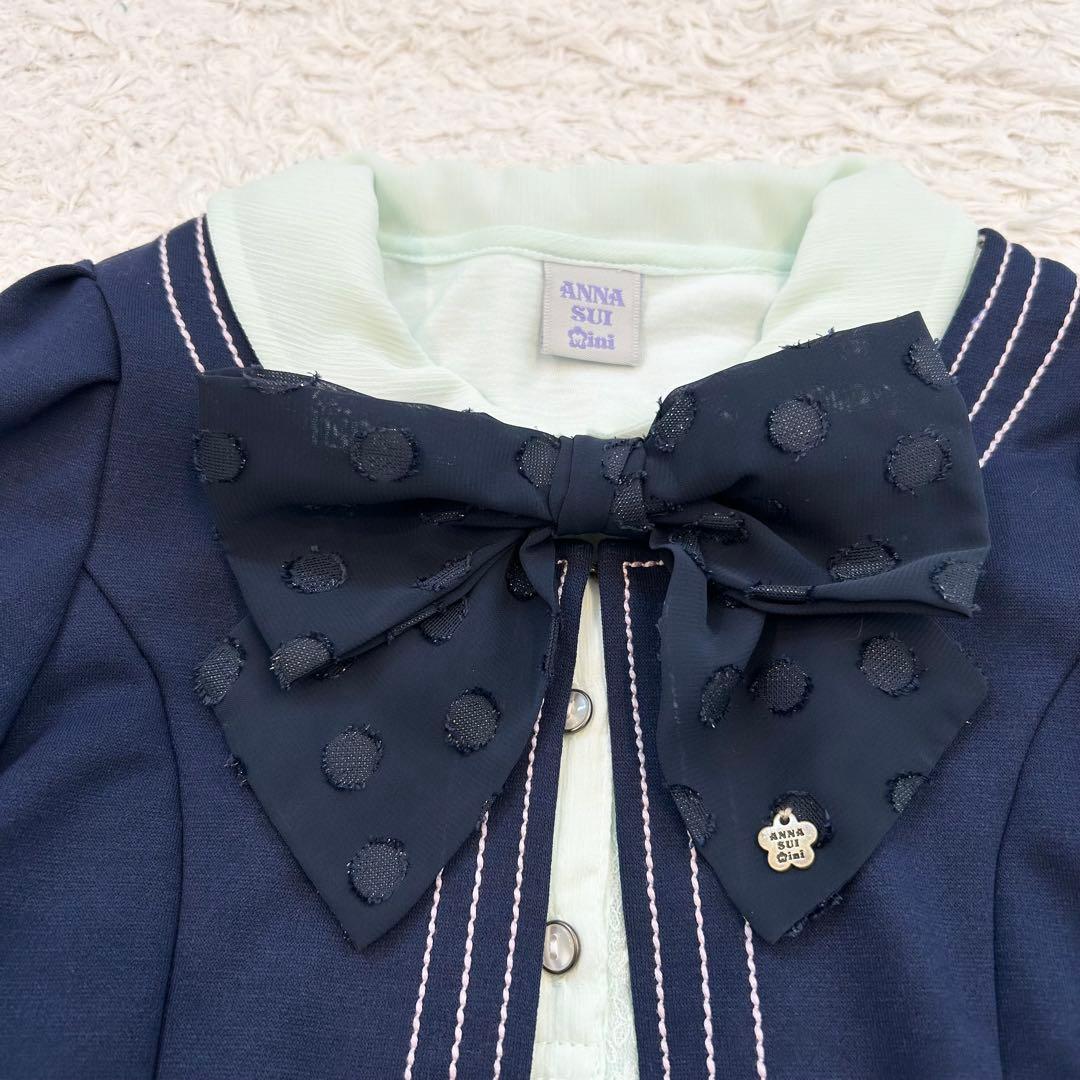 アナスイミニ　キッズフォーマル　セレモニー　女の子　ツイード　120 ４点セット