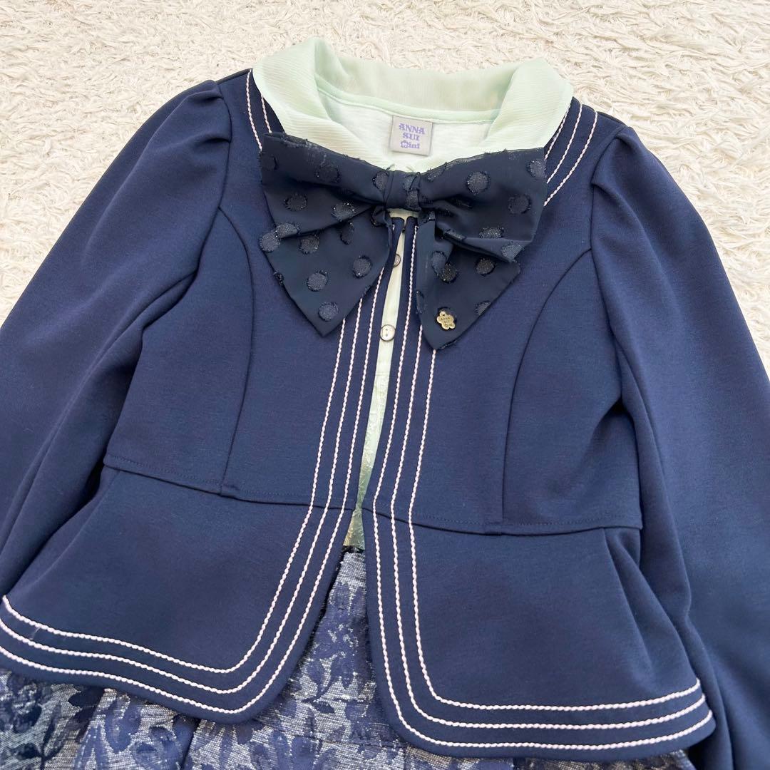 アナスイミニ　キッズフォーマル　セレモニー　女の子　ツイード　120 ４点セット