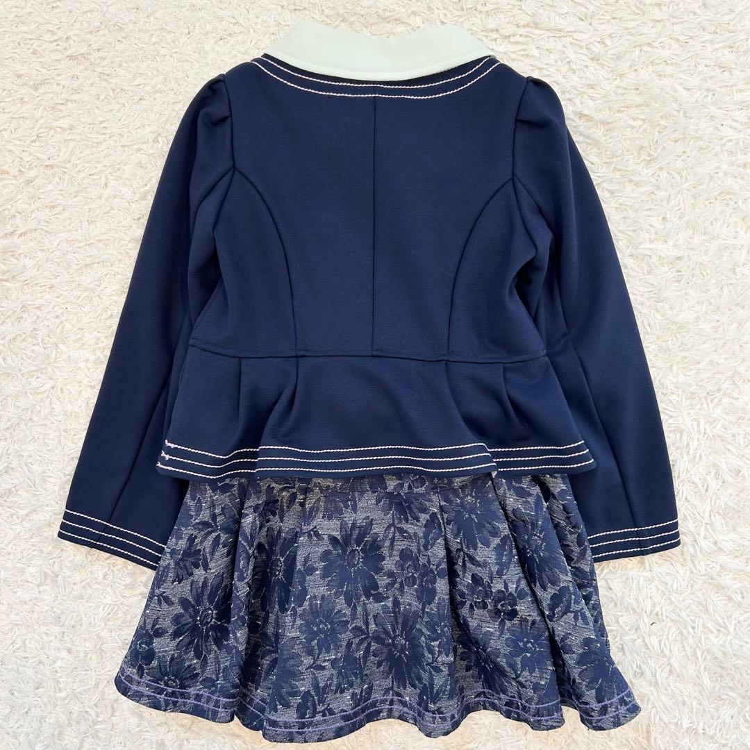 アナスイミニ　キッズフォーマル　セレモニー　女の子　ツイード　120 ４点セット