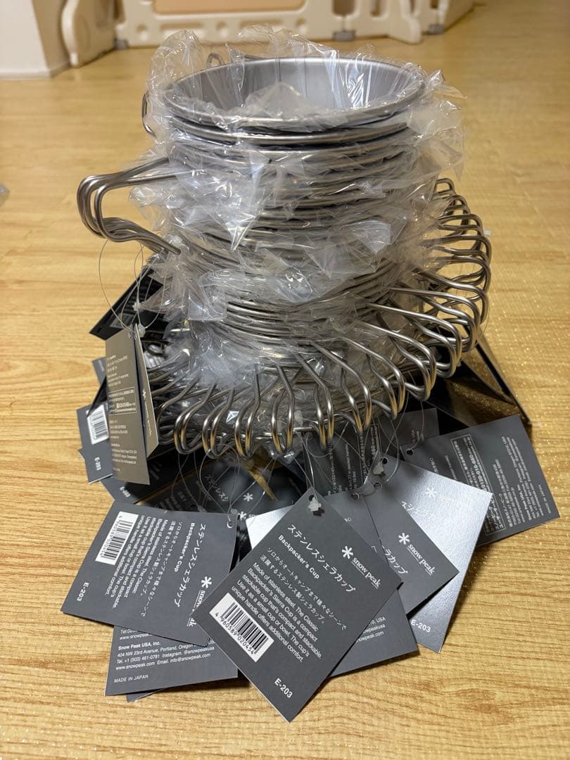 スノーピーク　ステンレス シェラカップ 60個セット