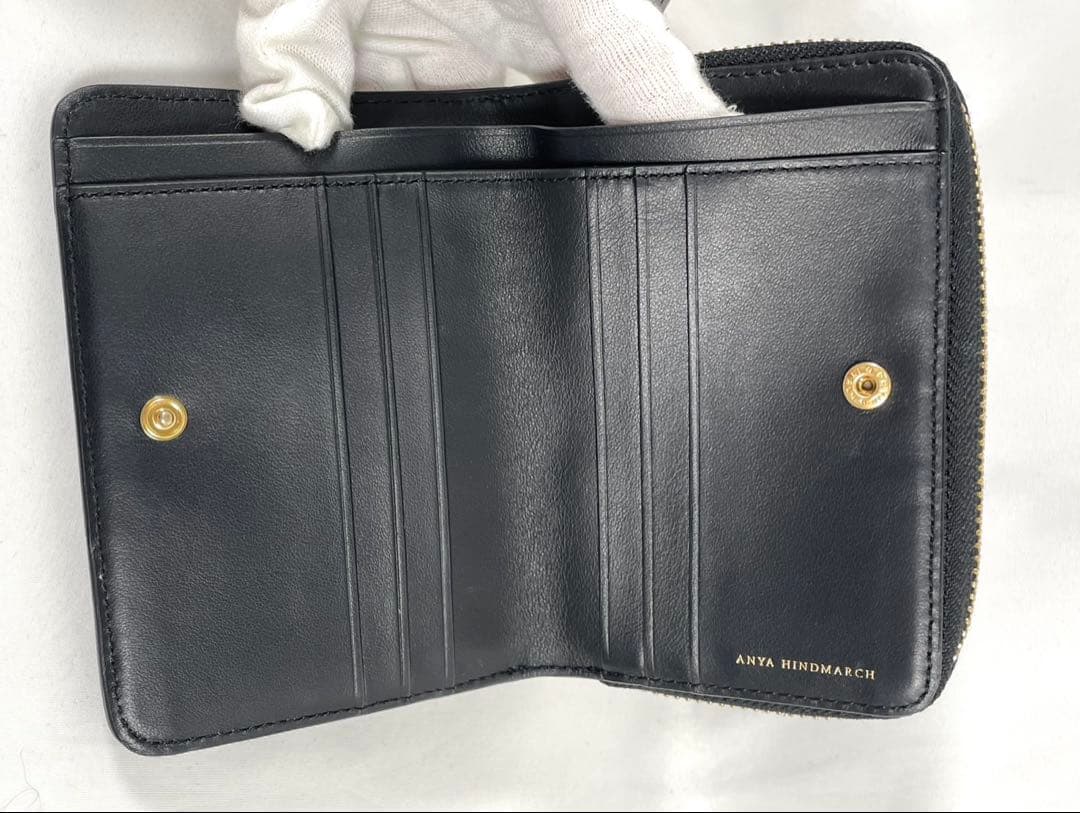 美品 ANYA HINDMARCH アニヤハインドマーチ 二つ折り財布 wink