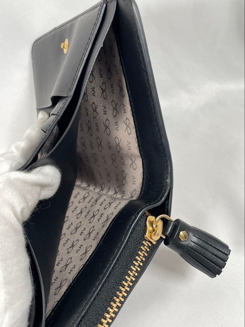 美品 ANYA HINDMARCH アニヤハインドマーチ 二つ折り財布 wink