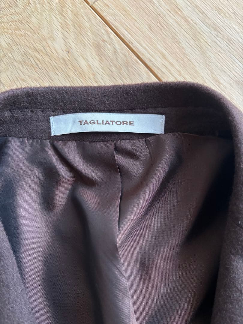 ※サカマユ　未使用 タリアトーレ カシミヤ混ジャケット　ブラウン48