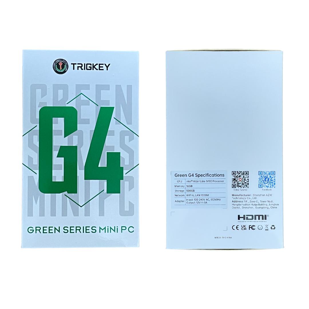 【直ぐ使える4点セット】TRIGKEYミニPC G4 N100 メモリ16GB