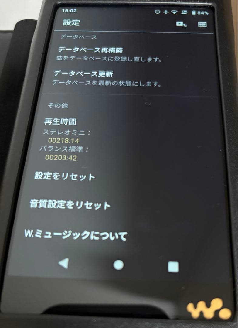 SONY NW-WM1AM2 デジタルオーディオプレーヤーとケース