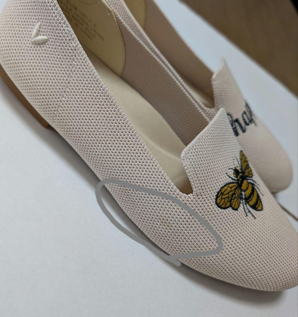 【VIVAIA】蜂 刺繍 フラットシューズ
