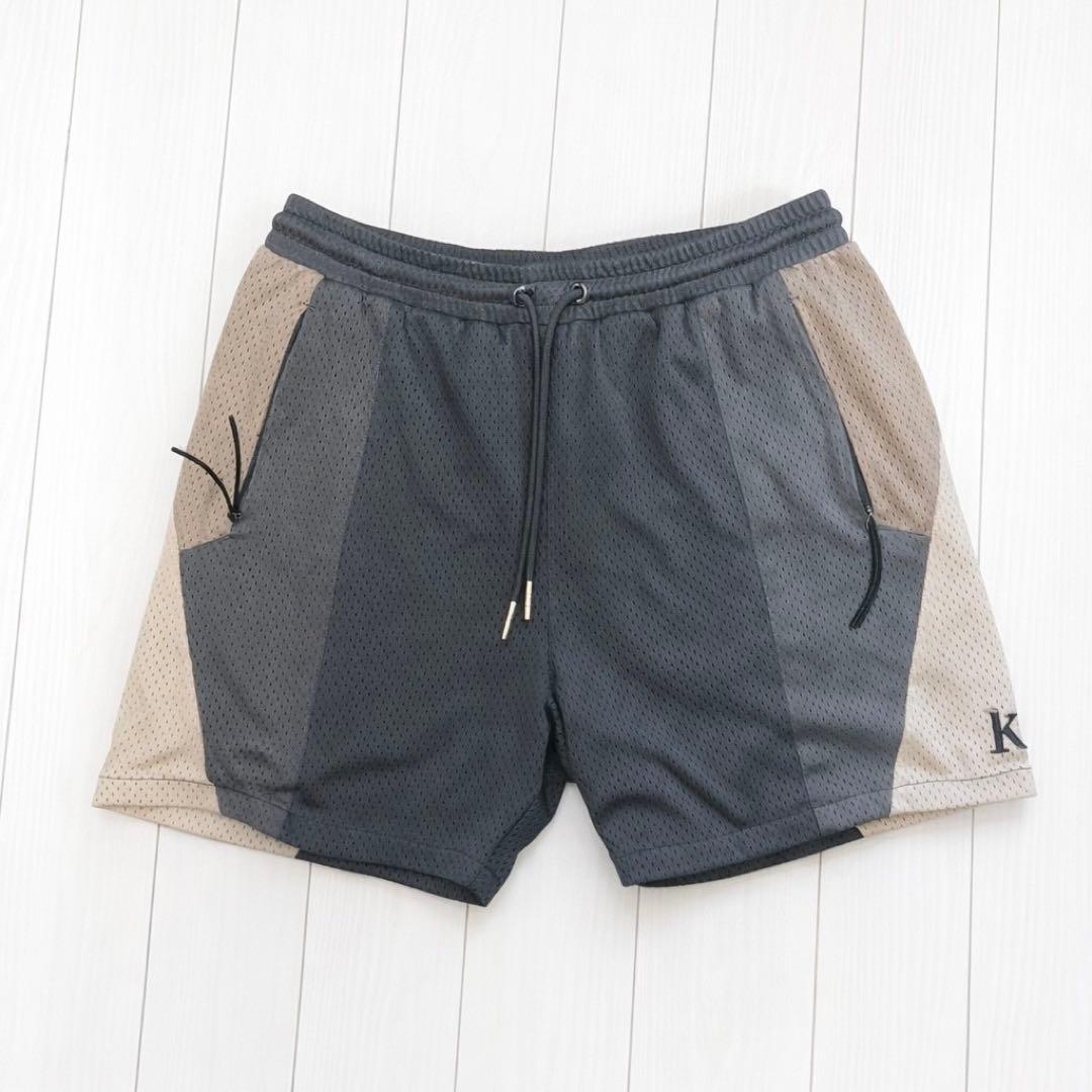 Kith バスケットボールパンツ グレー/ベージュ