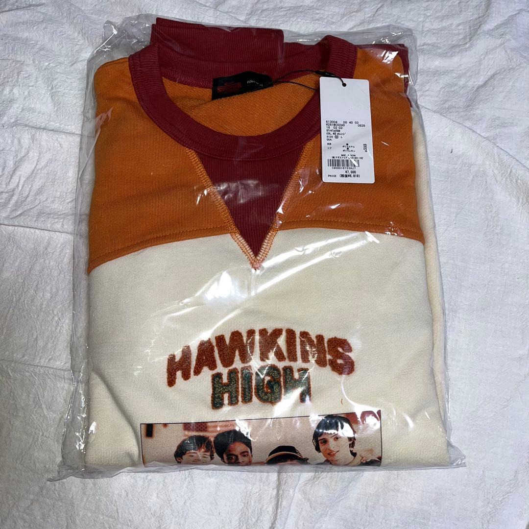 ストレンジャーシングス スウェット ニコアンド コラボ 配色スウェット