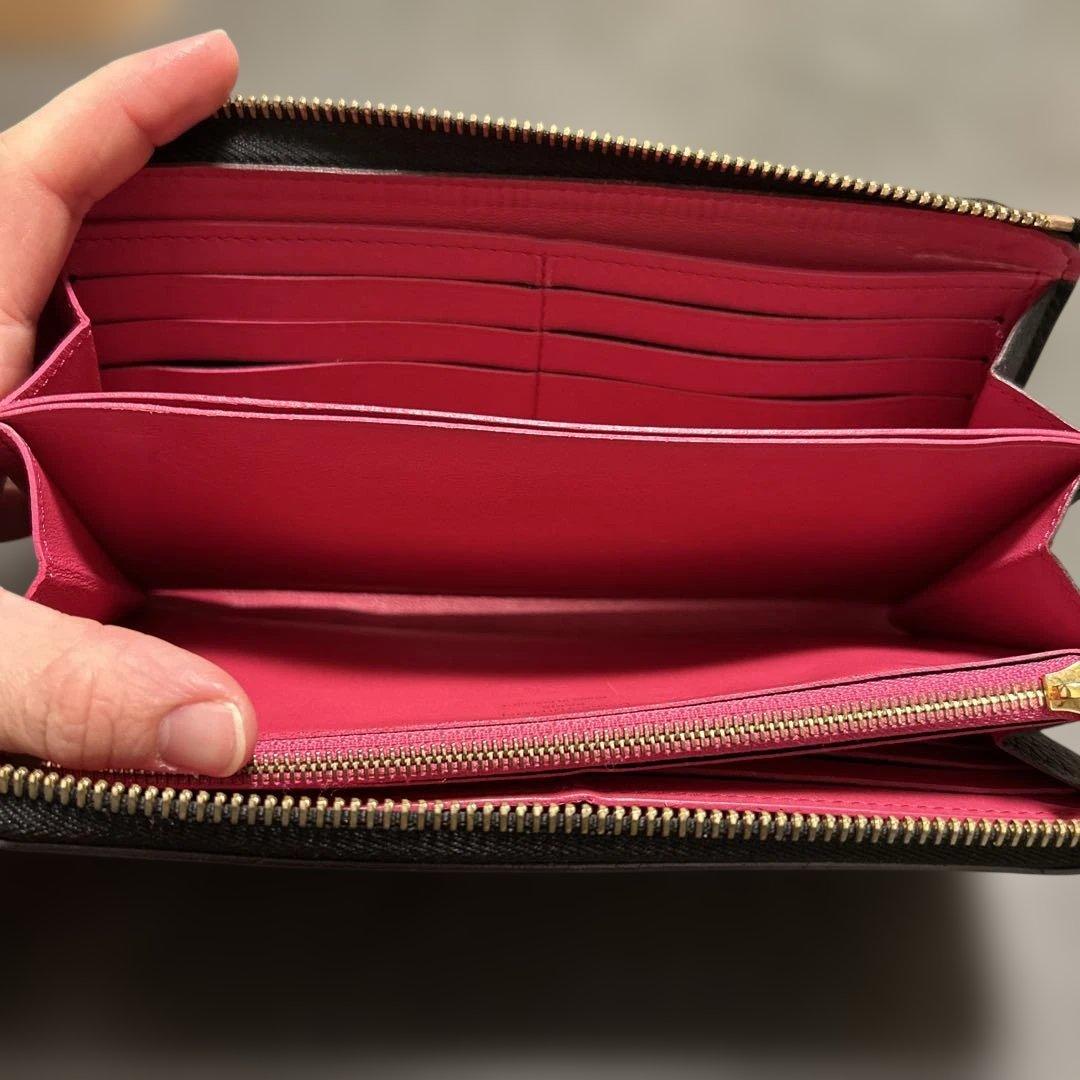 [アフォーダンス] Louis Vuitton 長財布 ブラック/ピンク