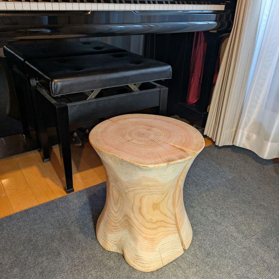 outdoorman　檜③　丸太　椅子　スツール　テーブル　高さ約40㎝