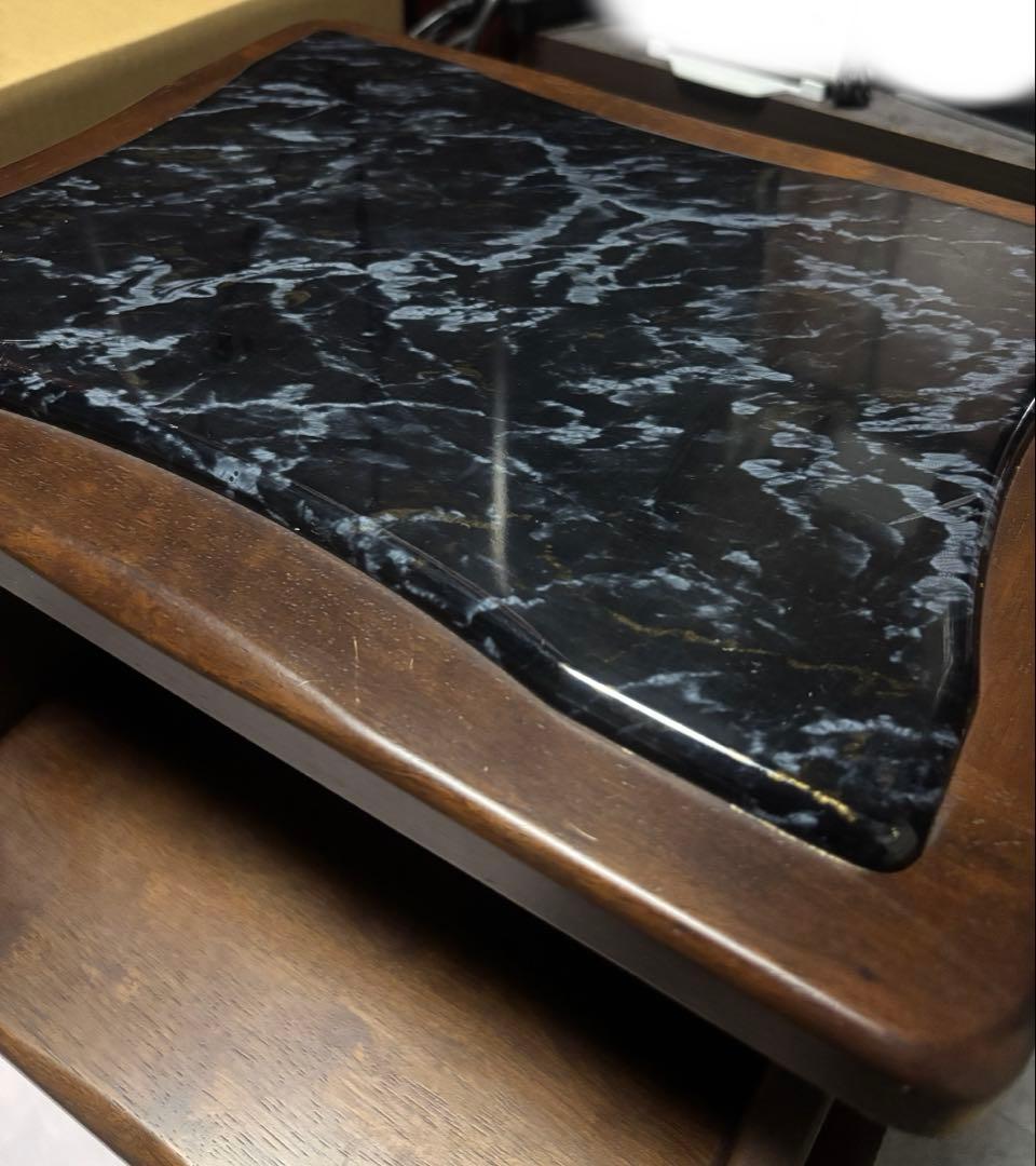 カリモク家具　電話台　ダークブラウン