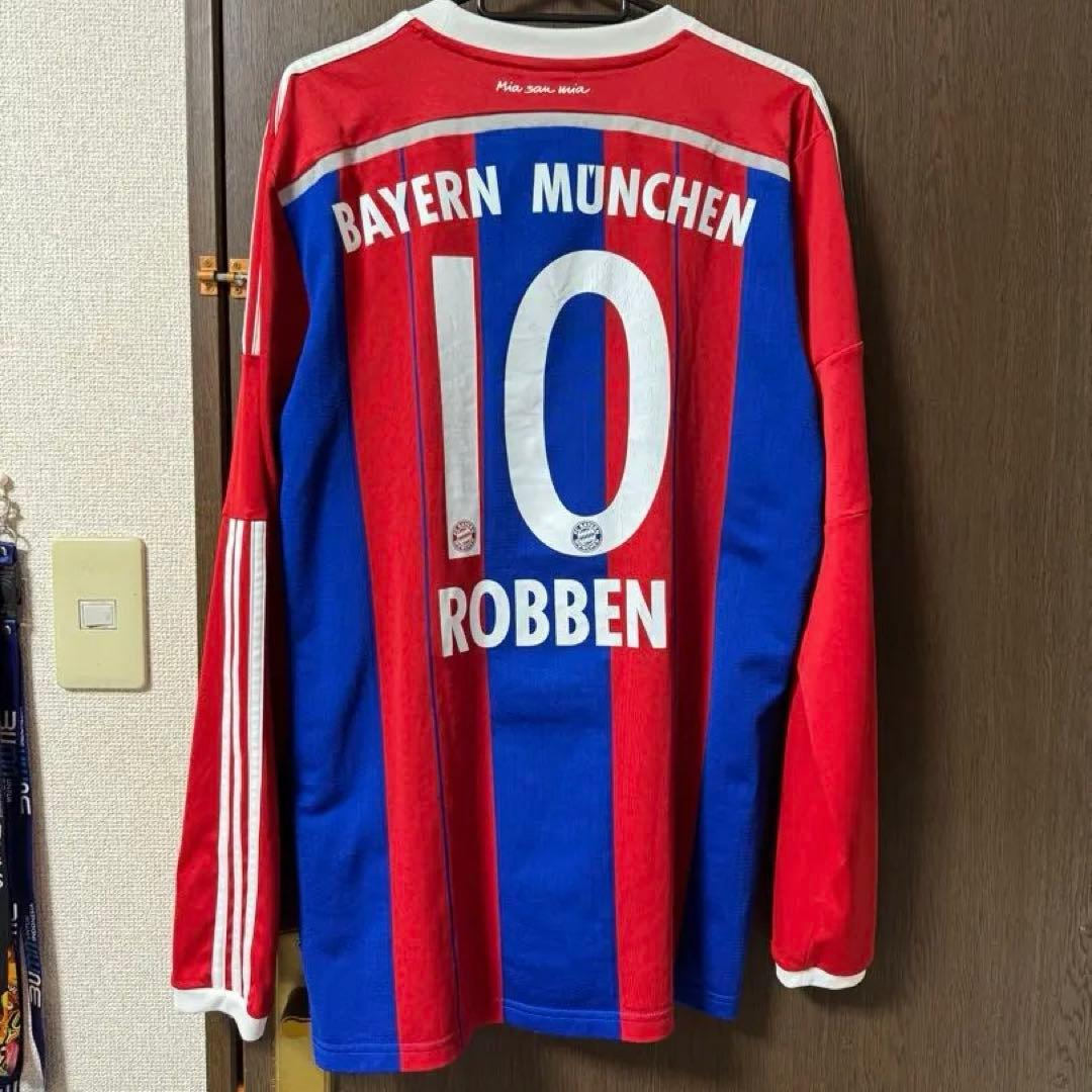 正規品 2014-15 バイエルン ミュンヘン ロッベン 10 長袖ユニフォーム