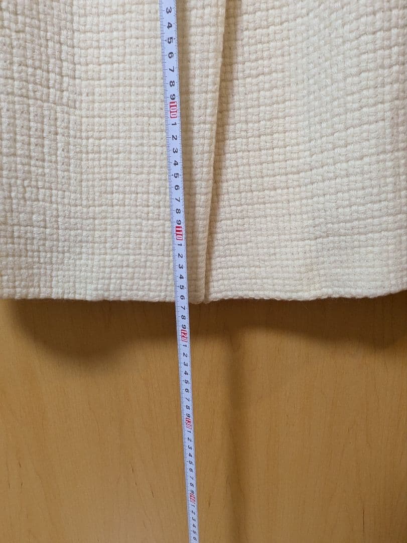 FENDI アイボリーファー襟　ロングコート