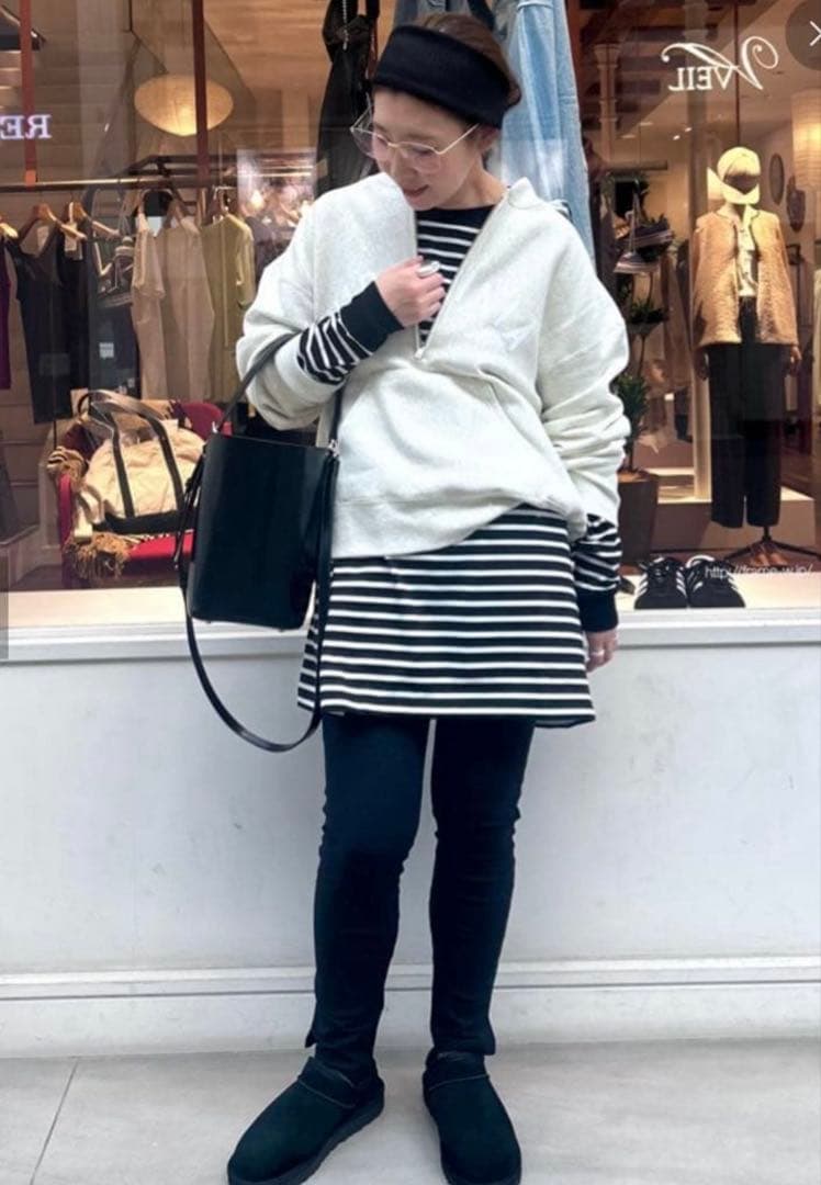 ころFRAMeWORK ONIT別注OVERSIZEボーダーロングスリーブ