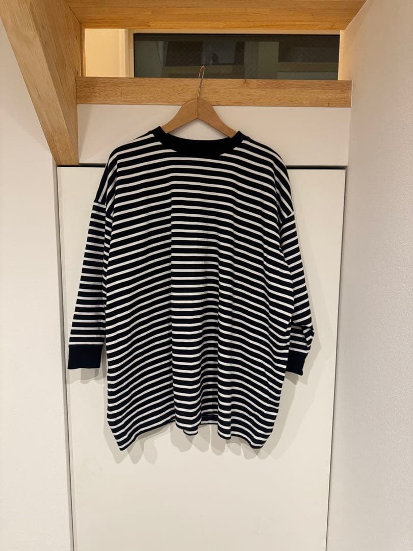 ころFRAMeWORK ONIT別注OVERSIZEボーダーロングスリーブ