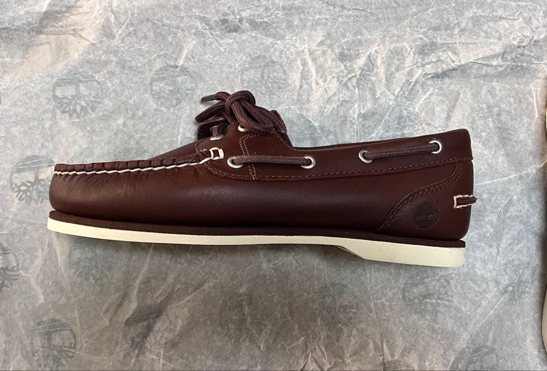 新品　試着のみ Timberland ブラウン デッキシューズ ボートシューズ