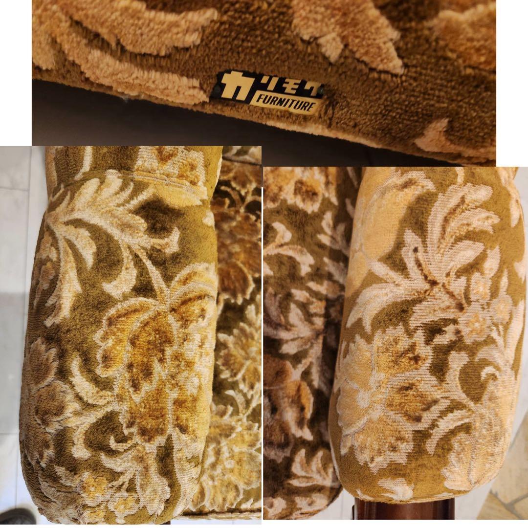 オールドカリモク　old karimoku 金華山　アンティーク3人掛けソファ