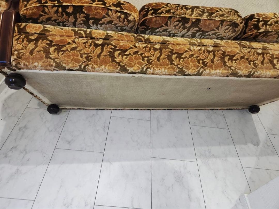 オールドカリモク　old karimoku 金華山　アンティーク3人掛けソファ