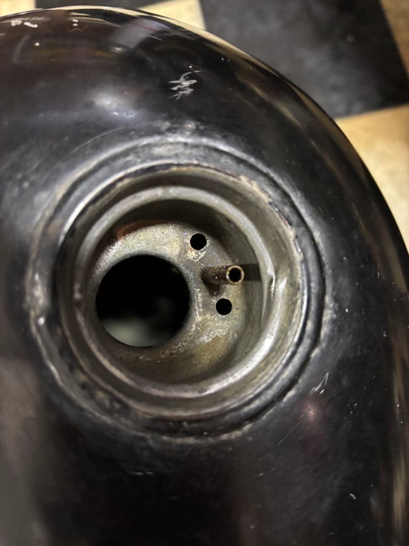 ハーレー　純正　初期エボ　分割　タンク　オリジナルペイント　1985 FXEF