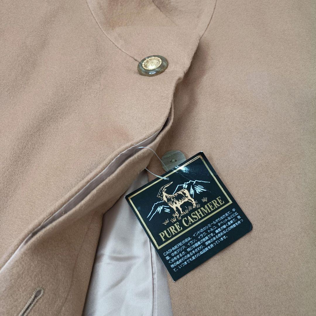 新品タグ付き✨️カシミア100%✨️キャメル　ロングコート　チェスターコート　Ｌ