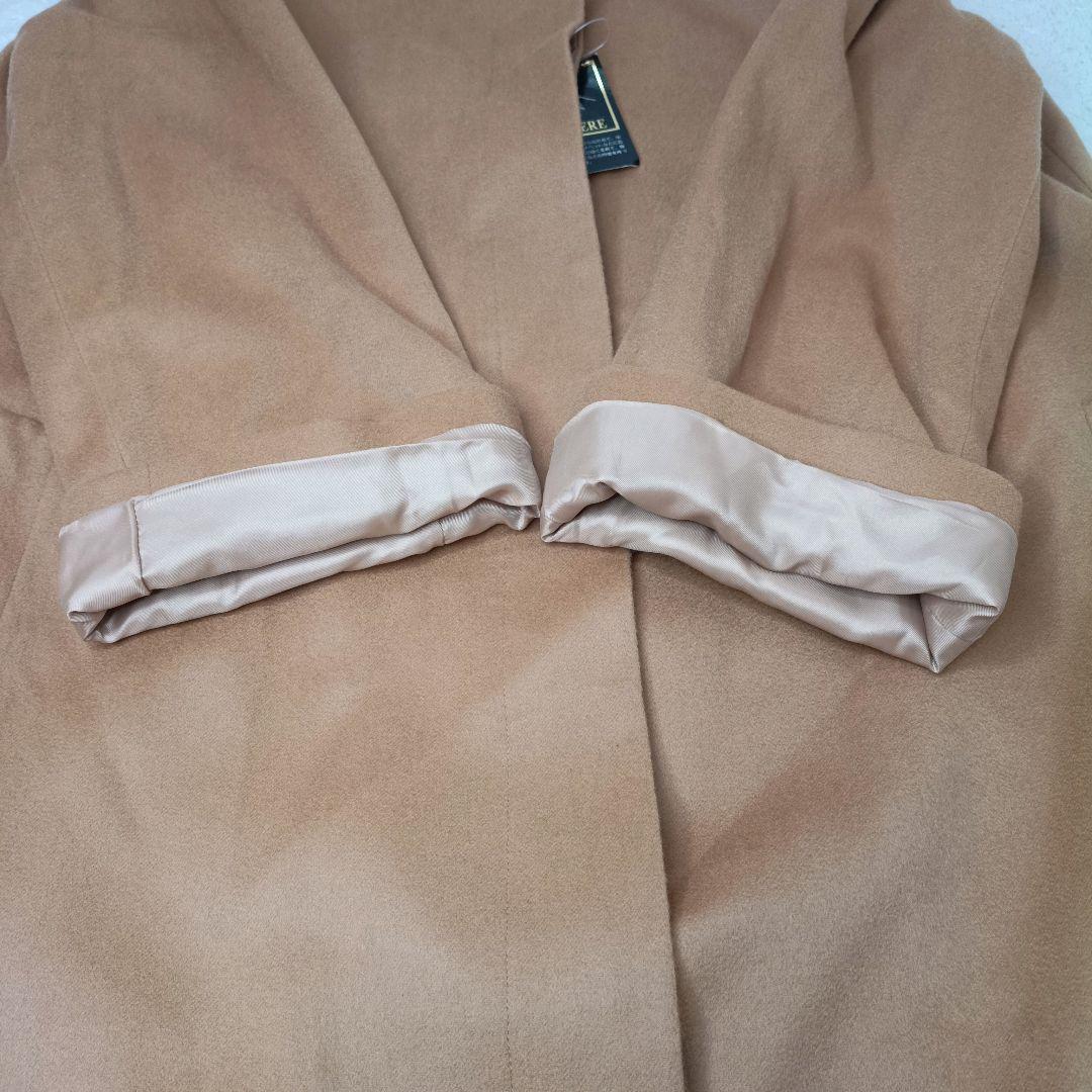 新品タグ付き✨️カシミア100%✨️キャメル　ロングコート　チェスターコート　Ｌ