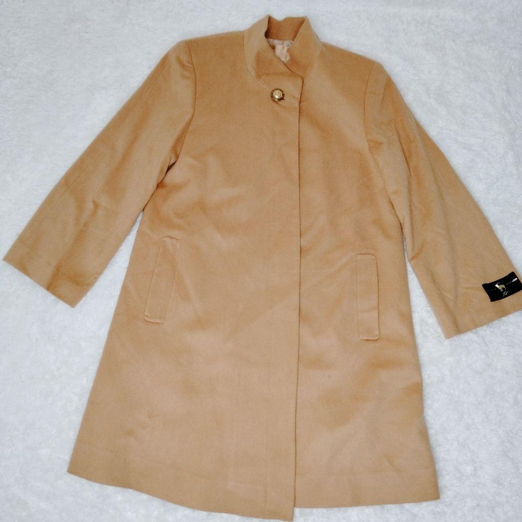 新品タグ付き✨️カシミア100%✨️キャメル　ロングコート　チェスターコート　Ｌ