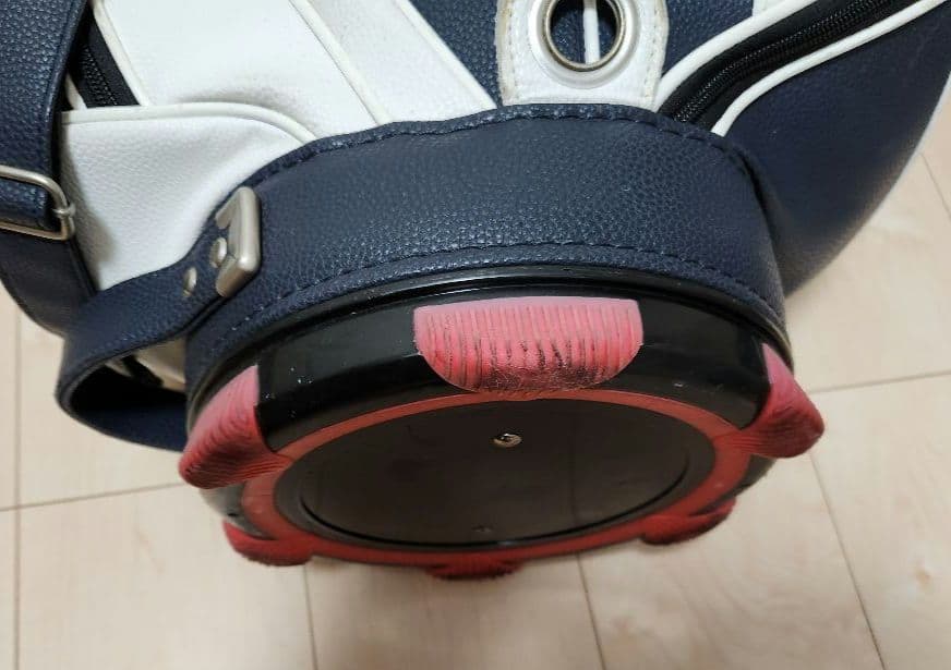   ゴルフキャディバッグ ネイビー、トリコロール