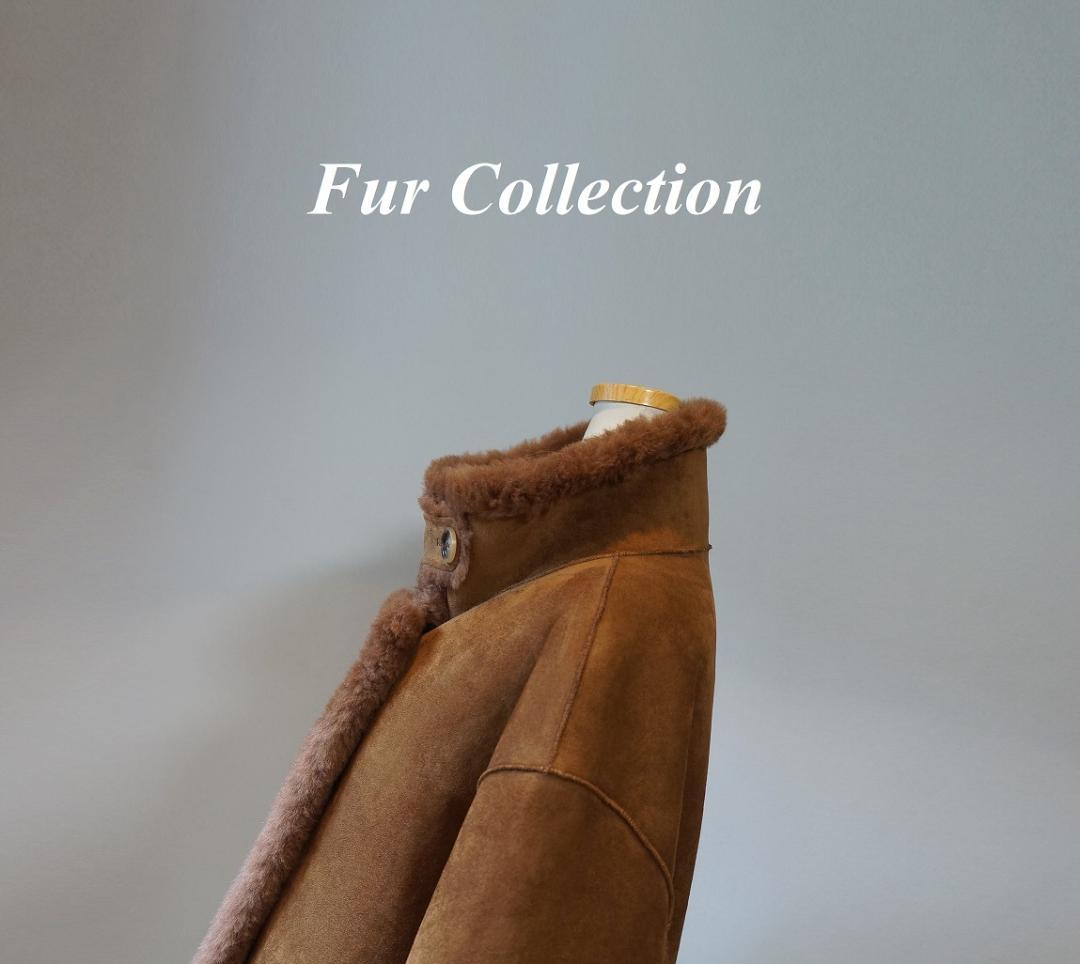 英国調☆ダブルボタン2WAY コートリバーシブル新品　寒さ対策ボアコートブラウン