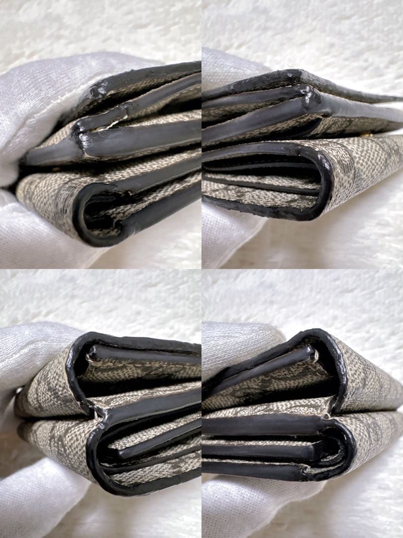 希少✩グッチ バレンシアガ コラボ 三つ折り財 GG柄 PVC 金具 スプリーム