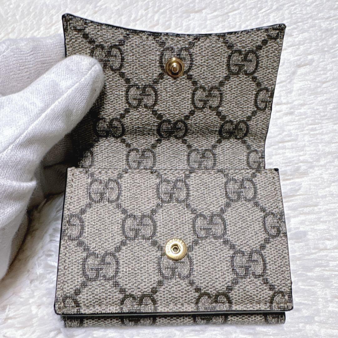 希少✩グッチ バレンシアガ コラボ 三つ折り財 GG柄 PVC 金具 スプリーム