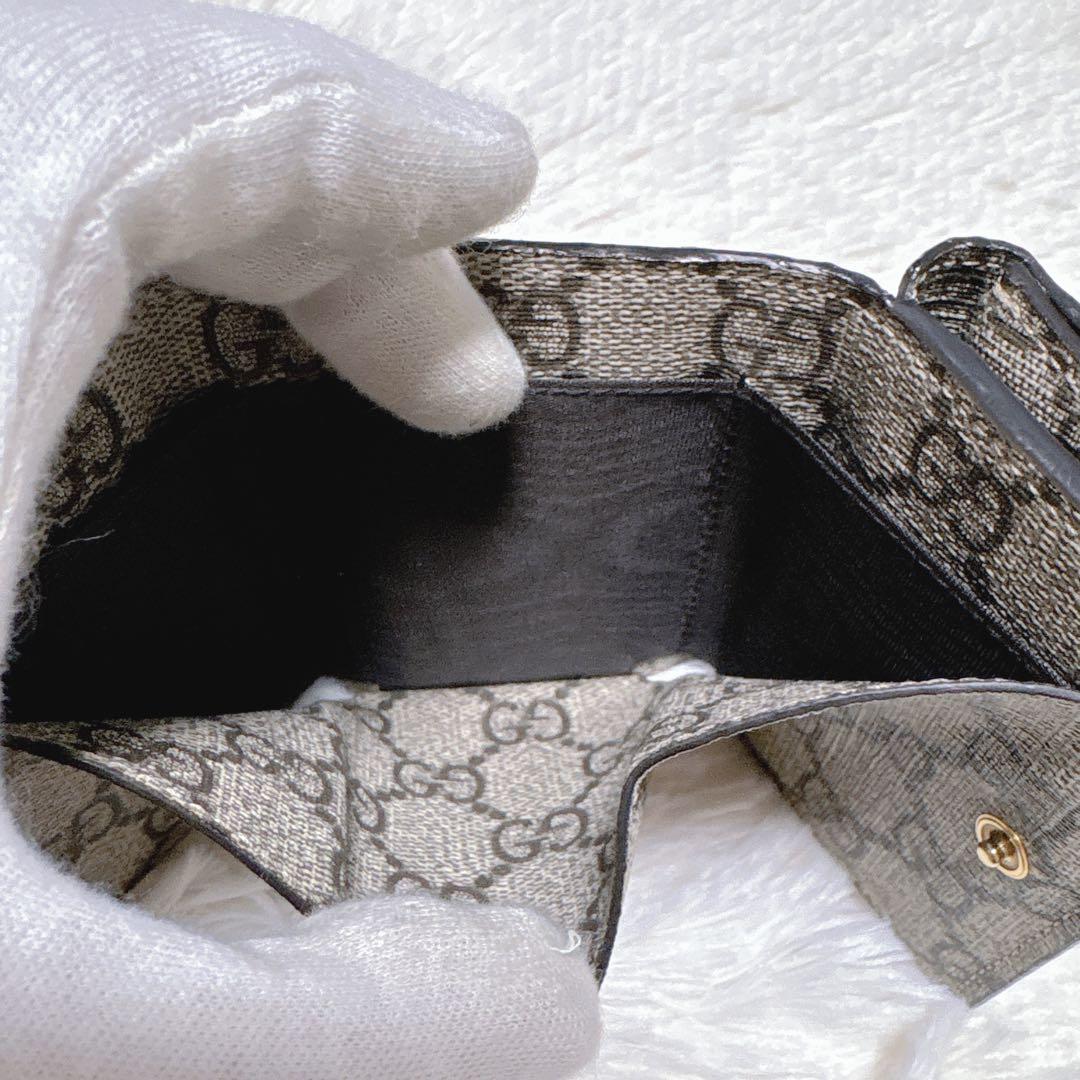 希少✩グッチ バレンシアガ コラボ 三つ折り財 GG柄 PVC 金具 スプリーム