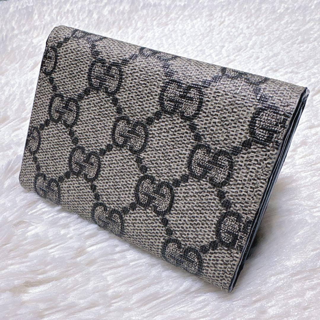 希少✩グッチ バレンシアガ コラボ 三つ折り財 GG柄 PVC 金具 スプリーム